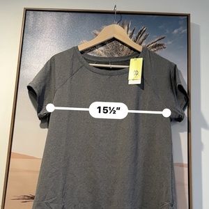 ALL IN MOTION Womens Charcoal Gray